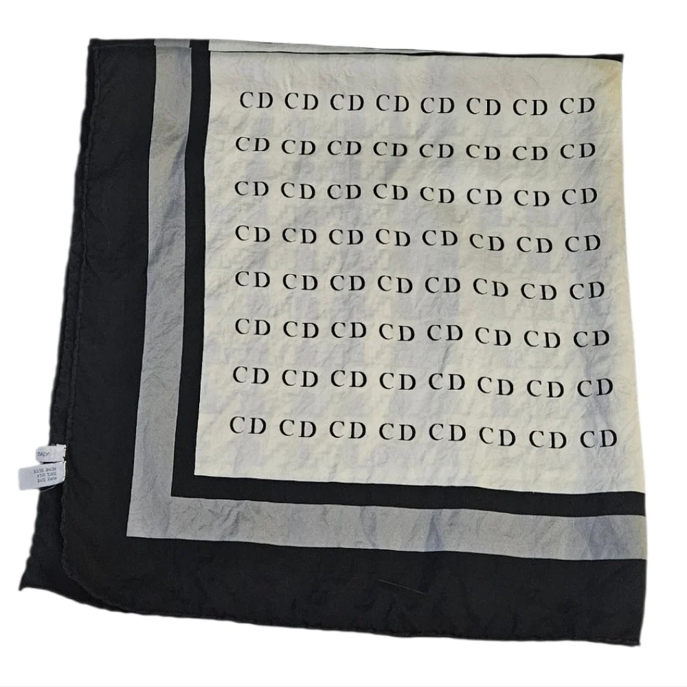 Dior Monogram & Houdstooth Silk Scarf